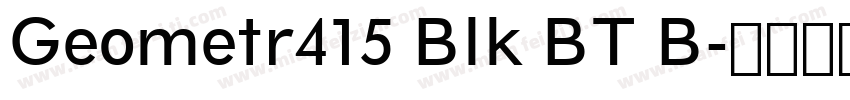 Geometr415 Blk BT B字体转换